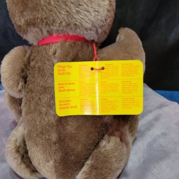 Vintage Steiff W. Germany Stuffed Mohair Teddy Bear - Picture 6 of 7